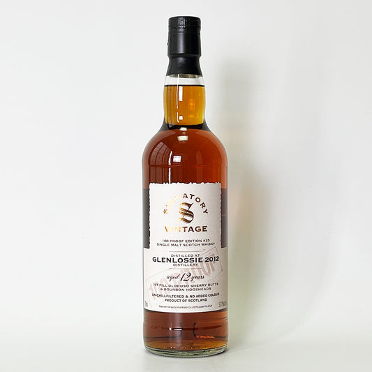 Speyside Whisky / SIGNATORY VINTAGE 100 PROOF EDITION GLENLOSSIE 12 Year Old 2012 [Official Import]