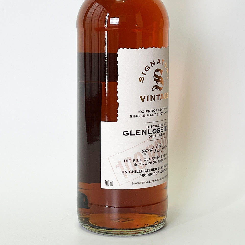 Speyside Whisky / SIGNATORY VINTAGE 100 PROOF EDITION GLENLOSSIE 12 Year Old 2012 [Official Import]