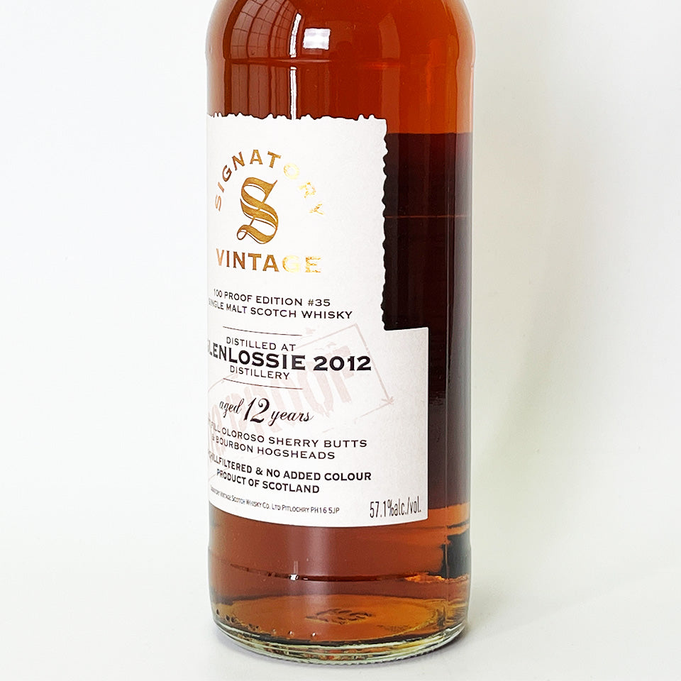 Speyside Whisky / SIGNATORY VINTAGE 100 PROOF EDITION GLENLOSSIE 12 Year Old 2012 [Official Import]