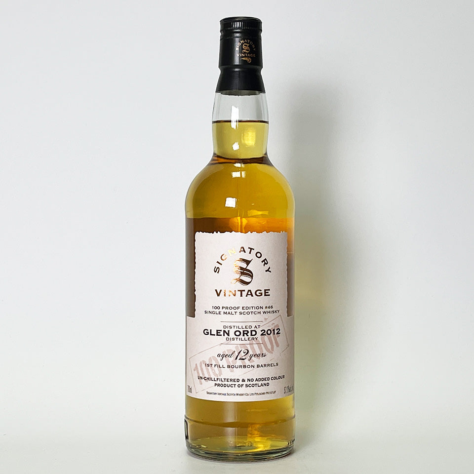 ウィスキー_ハイランド／SIGNATORY VINTAGE 100 PROOF EDITION GLEN ORD（シグナトリー・ヴィンテージ 100プルーフ・エディション グレン・オード）12年 2012【正規輸入品】