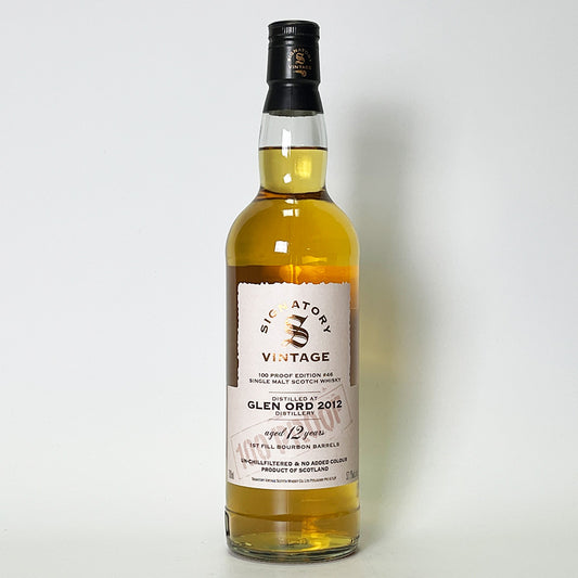 ウィスキー_ハイランド／SIGNATORY VINTAGE 100 PROOF EDITION GLEN ORD（シグナトリー・ヴィンテージ 100プルーフ・エディション グレン・オード）12年 2012【正規輸入品】