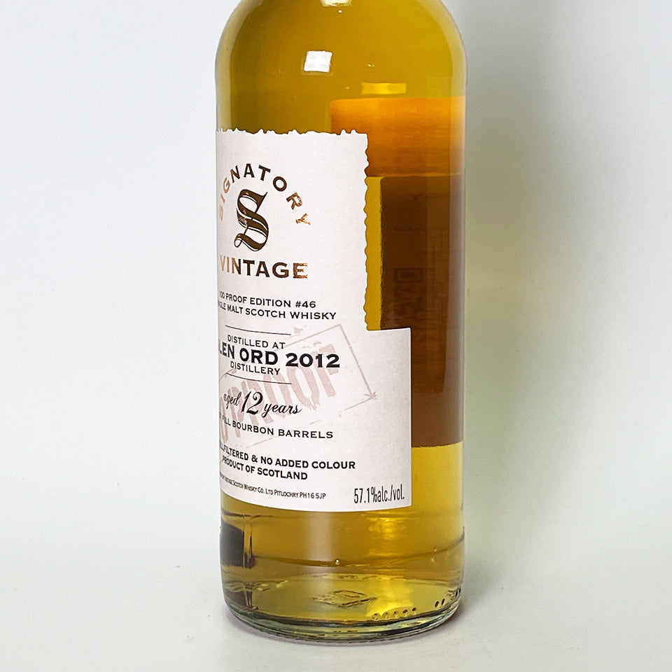 ウィスキー_ハイランド／SIGNATORY VINTAGE 100 PROOF EDITION GLEN ORD（シグナトリー・ヴィンテージ 100プルーフ・エディション グレン・オード）12年 2012【正規輸入品】
