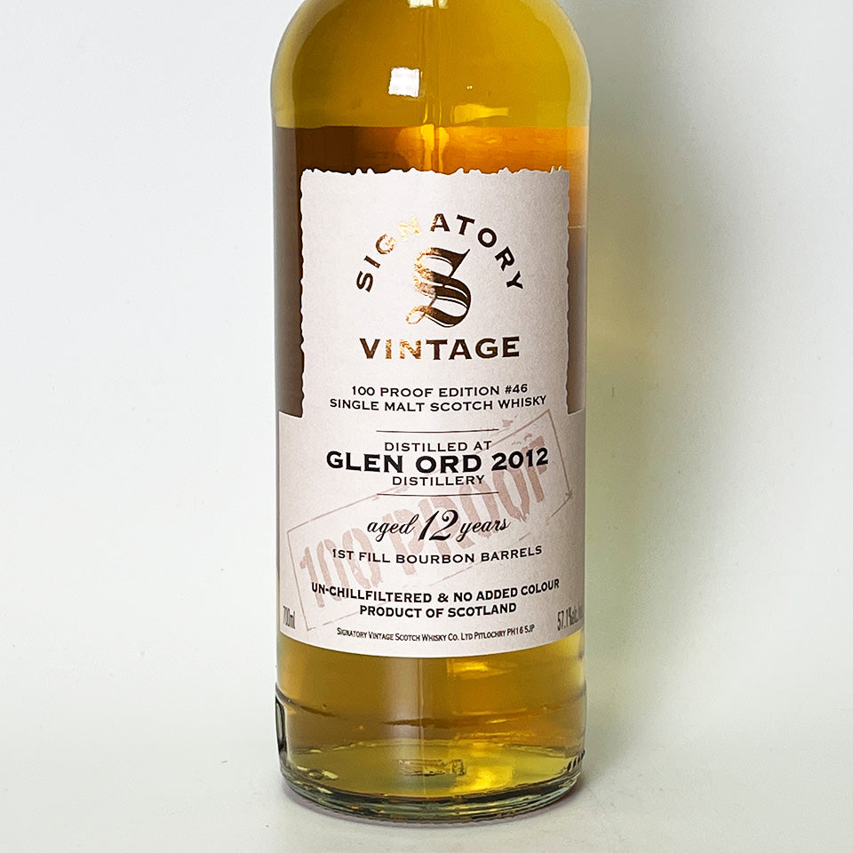 ウィスキー_ハイランド／SIGNATORY VINTAGE 100 PROOF EDITION GLEN ORD（シグナトリー・ヴィンテージ 100プルーフ・エディション グレン・オード）12年 2012【正規輸入品】