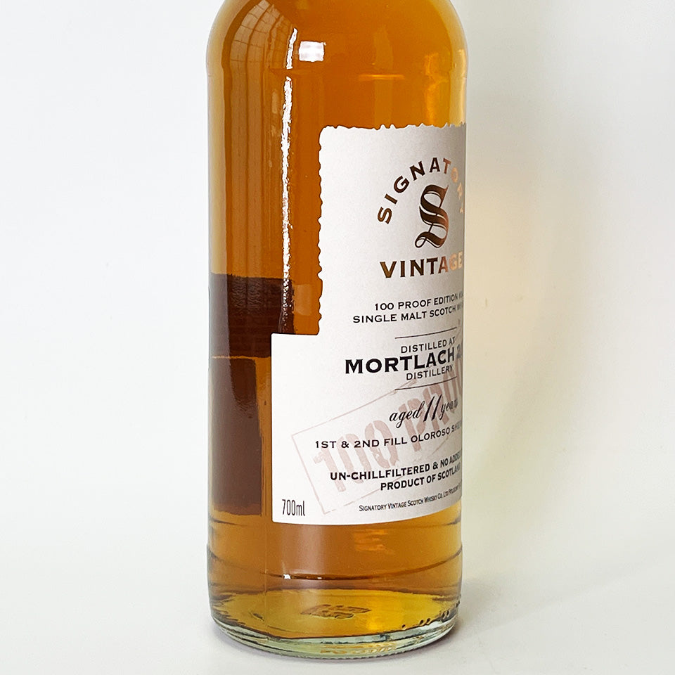 ウィスキー_スペイサイド／SIGNATORY VINTAGE 100 PROOF EDITION MORTLACH（シグナトリー・ヴィンテージ 100プルーフ・エディション モートラック）11年 2013【正規輸入品】
