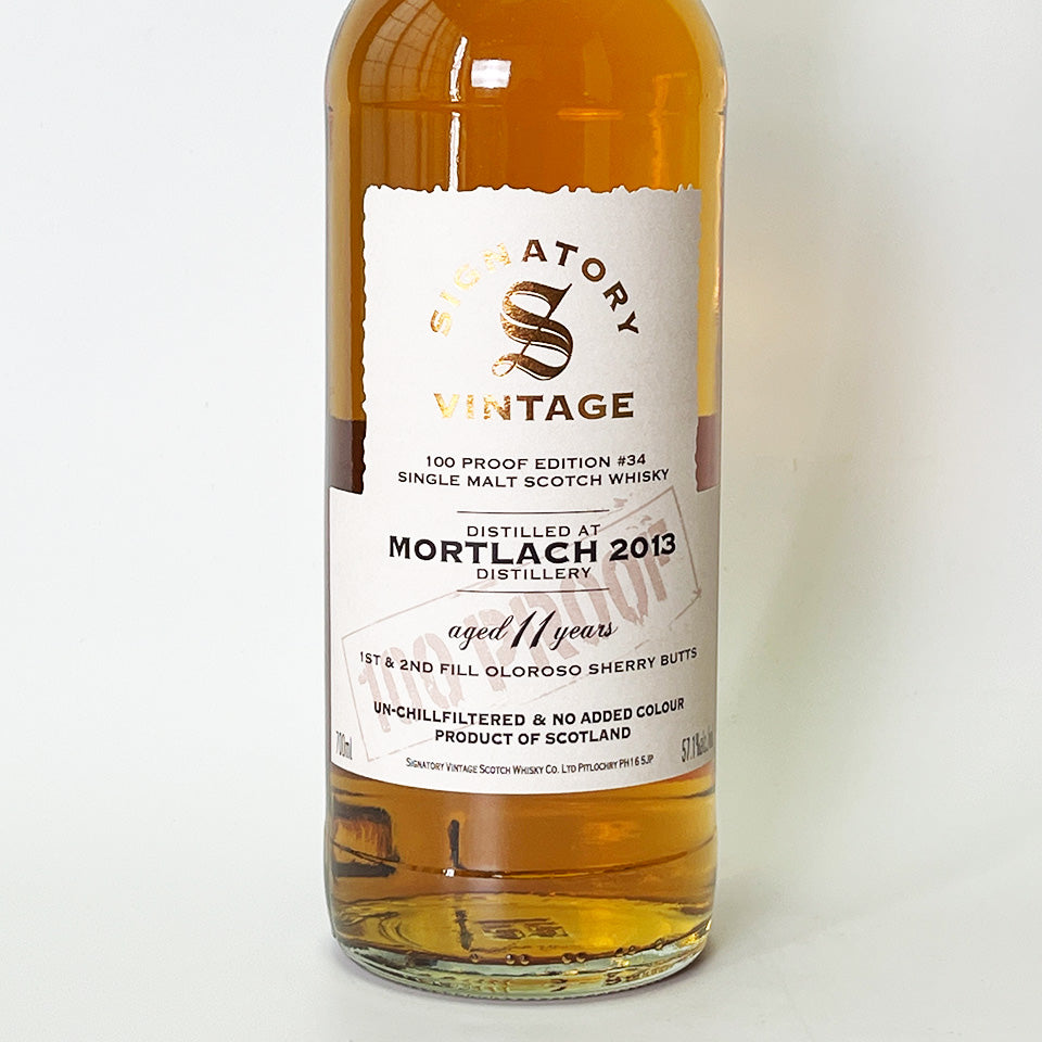 ウィスキー_スペイサイド／SIGNATORY VINTAGE 100 PROOF EDITION MORTLACH（シグナトリー・ヴィンテージ 100プルーフ・エディション モートラック）11年 2013【正規輸入品】