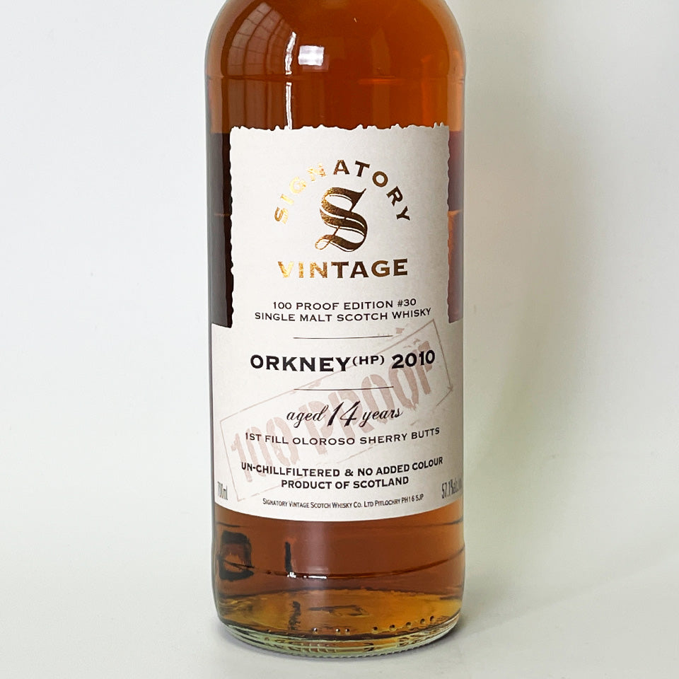 Whisky Islands / SIGNATORY VINTAGE 100 PROOF EDITION ORKNEY (HP) (Signature Vintage 100 Proof Edition Orkney Highland Park) 10 Year Old 2014 [Official Import]