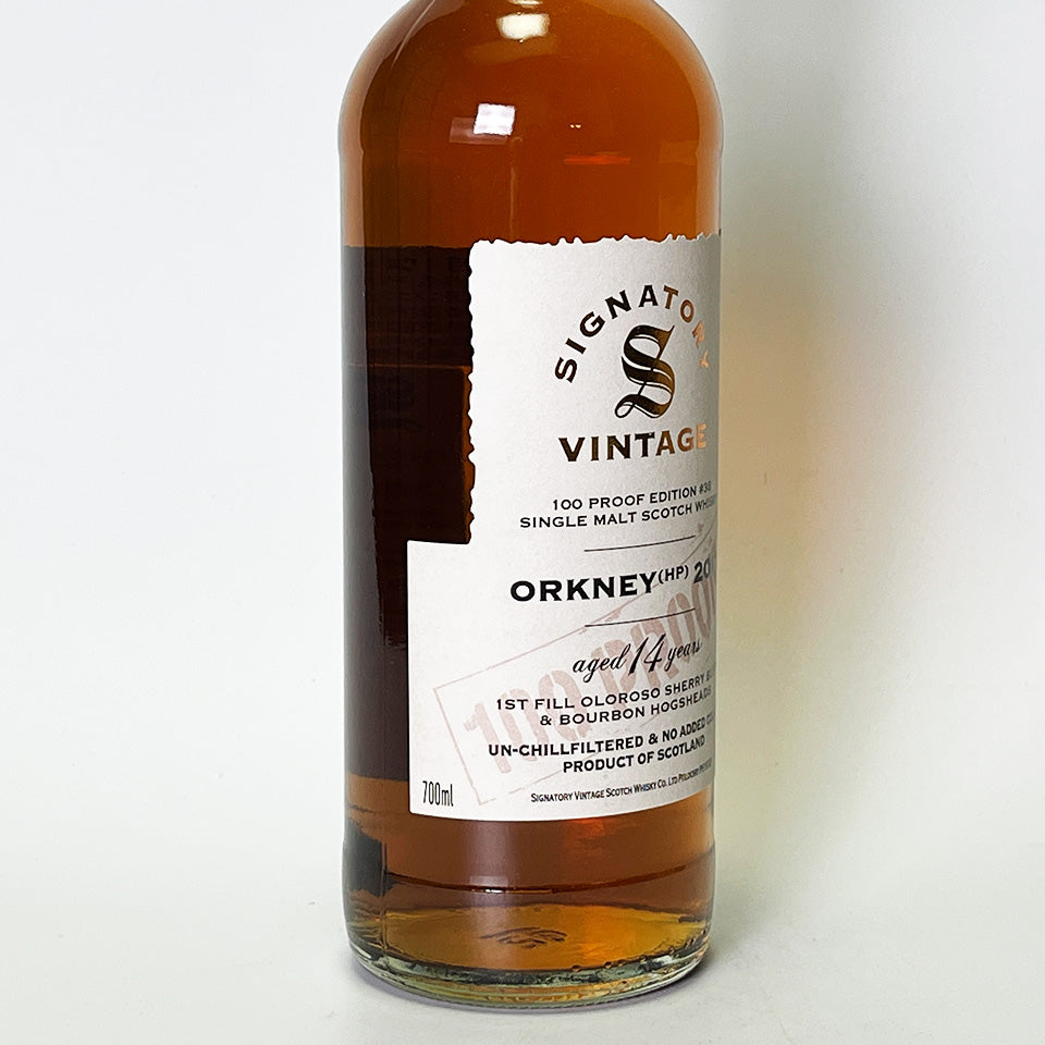 ウィスキー_アイランズ／SIGNATORY VINTAGE 100 PROOF EDITION ORKNEY(HP)（シグナトリー・ヴィンテージ 100プルーフ・エディション オークニー）14年 2010【正規輸入品】
