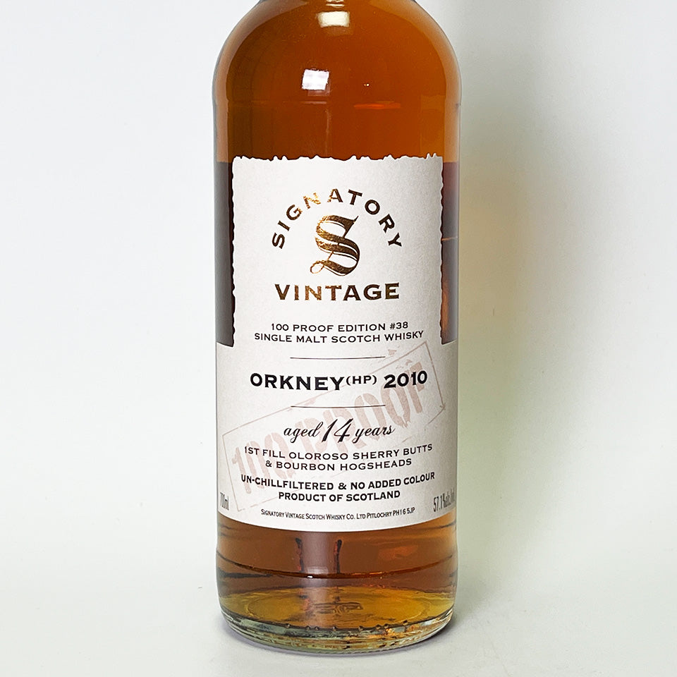 ウィスキー_アイランズ／SIGNATORY VINTAGE 100 PROOF EDITION ORKNEY(HP)（シグナトリー・ヴィンテージ 100プルーフ・エディション オークニー）14年 2010【正規輸入品】