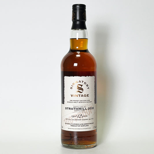 ウィスキー_スペイサイド／SIGNATORY VINTAGE 100 PROOF EDITION STRATHMILL（シグナトリー・ヴィンテージ 100プルーフ・エディション ストラスミル）12年 2012【正規輸入品】