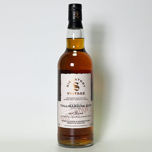 ウィスキー_ハイランド／SIGNATORY VINTAGE 100 PROOF EDITION TULLIBARDINE（シグナトリー・ヴィンテージ 100プルーフ・エディション タリバーディン）9年 2015【正規輸入品】