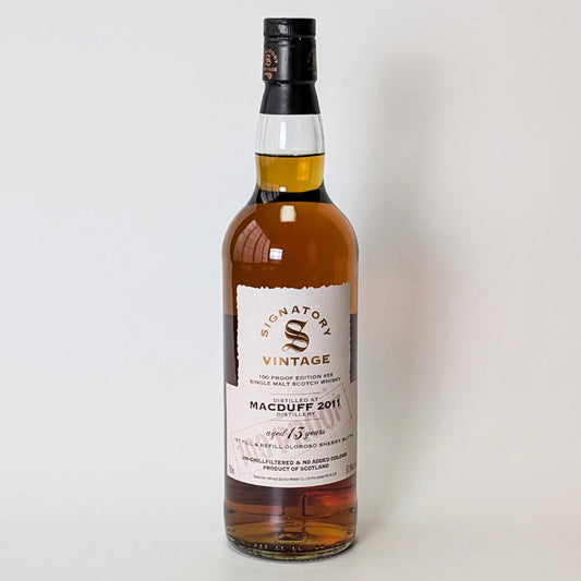 ウィスキー_ハイランド／SIGNATORY VINTAGE 100 PROOF MACDUFF（シグナトリー・ヴィンテージ 100プルーフ・エディション マクダフ）13年 2011【正規輸入品】