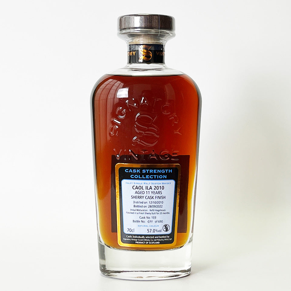 ウィスキー_アイラ／SIGNATORY VINTAGE CAOL ILA CASK STRENGTH COLLECTION（シグナトリー・ヴィンテージ・カリラ カスク・ストレングス・コレクション） 11年 2010 【正規輸入品】