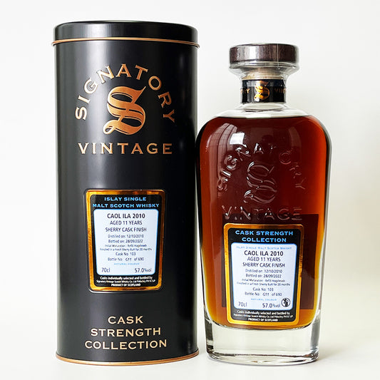 ウィスキー_アイラ／SIGNATORY VINTAGE CAOL ILA CASK STRENGTH COLLECTION（シグナトリー・ヴィンテージ・カリラ カスク・ストレングス・コレクション） 11年 2010 【正規輸入品】