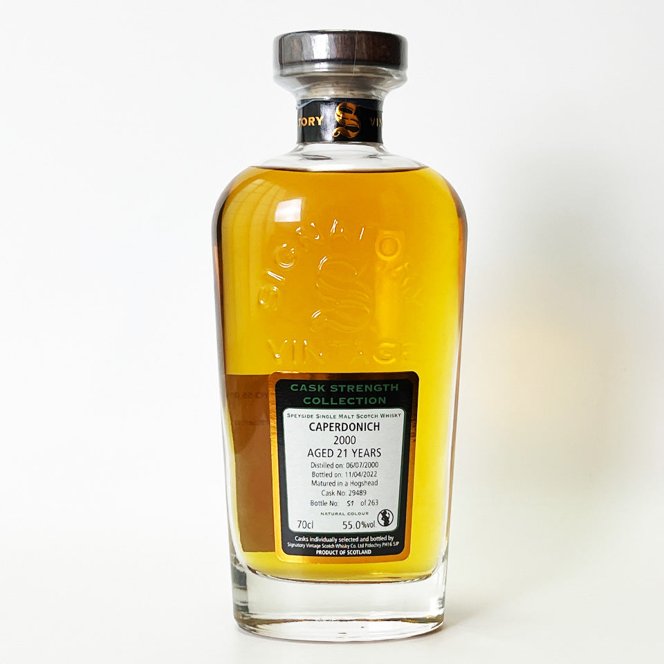 ウィスキー_スペイサイド／SIGNATORY VINTAGE CAPERDONICH CASK STRENGTH COLLECTION（シグナトリー・ヴィンテージ・キャパドニック・カスク・ストレングス・コレクション） 21年 2000 【正規輸入品】