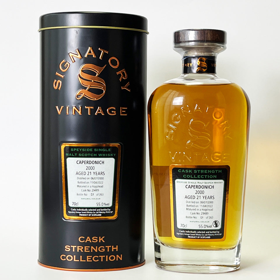 ウィスキー_スペイサイド／SIGNATORY VINTAGE CAPERDONICH CASK STRENGTH COLLECTION（シグナトリー・ヴィンテージ・キャパドニック・カスク・ストレングス・コレクション） 21年 2000 【正規輸入品】
