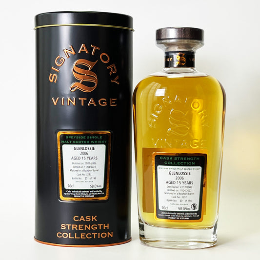 ウィスキー_スペイサイド／SIGNATORY VINTAGE GLENLOSSIE CASK STRENGTH COLLECTION（シグナトリー・ヴィンテージ・グレンロッシー・カスク・ストレングス・コレクション） 15年 2006 【正規輸入品】