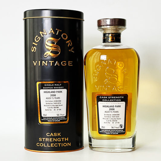 ウィスキー_アイランズ／SIGNATORY VINTAGE HIGHLAND PARK CASK STRENGTH COLLECTION（シグナトリー・ヴィンテージ・ハイランドパーク・カスク・ストレングス・コレクション） 15年 2000 【正規輸入品】