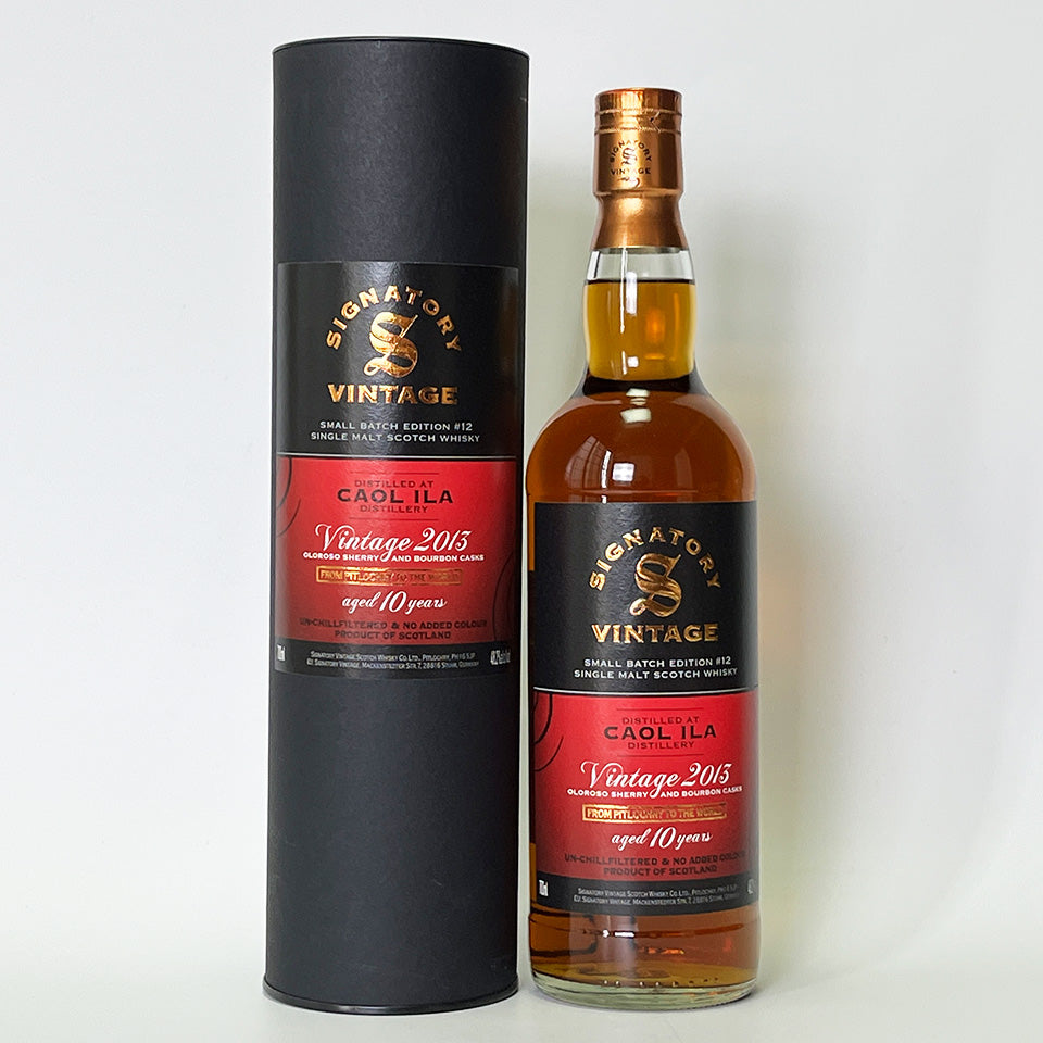 ウィスキー_アイラ／SIGNATORY VINTAGE SMALL BATCH EDITION CAOL ILA OLOROSO SHERRY AND BOURBON CASKS（シグナトリー・ヴィンテージ スモール・バッチ・エディション カリラ オロロソ・シェリー＆バーボン樽熟成）10年 2013【正規輸入品】
