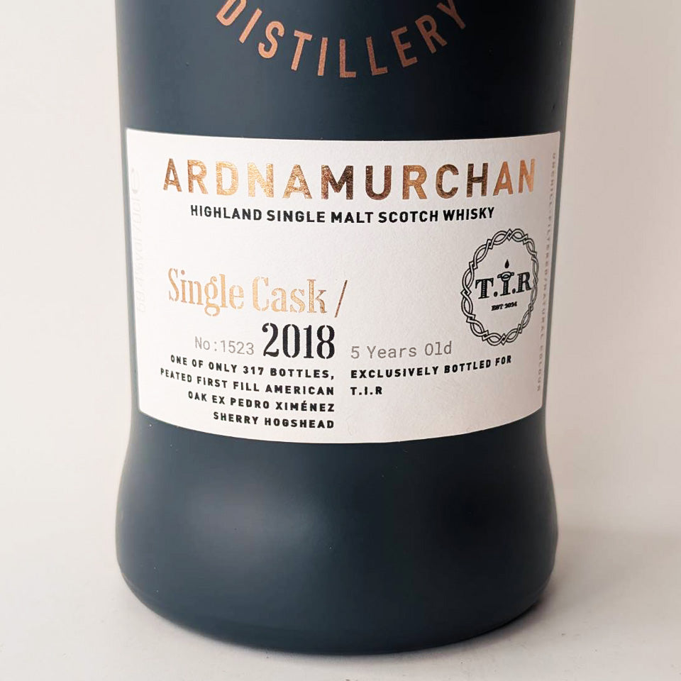 ウィスキー_ハイランド／ARDNAMURCHAN PEATED SINGLE CASK T.I.R（アードナムルッカン ピーテッド シングル・カスク）5年 2018【正規輸入品】