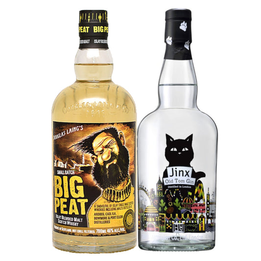 ウィスキー_アイラ＋ジン／BIG PEAT（ビッグピート）＋Jinx Old Tom Gin（ジンクス オールドトム・ジン）各1本（計2本）【正規輸入品】【特別セール】
