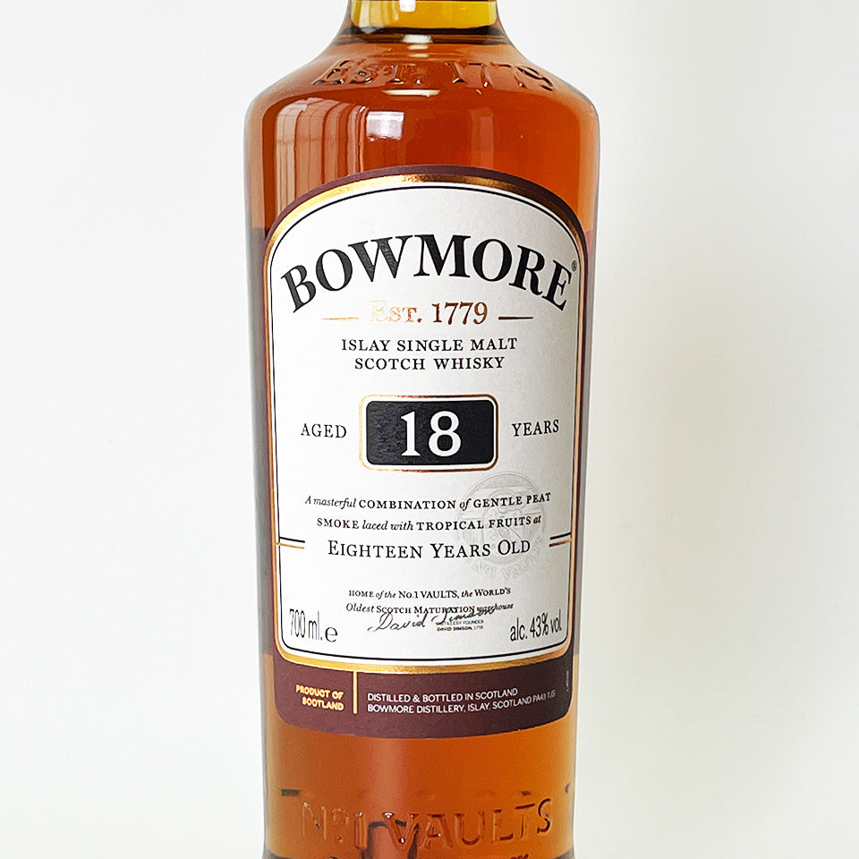 BOWMORE 18 Year Old Islay Whisky (Officially Imported)