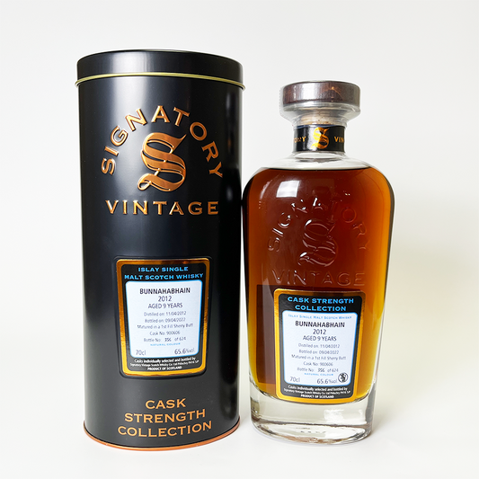 ウィスキー_アイラ／SIGNATORY VINTAGE BUNNAHABHAIN CASK STRENGTH COLLECTION（シグナトリー・ヴィンテージ・ブナハーブン・カスク・ストレングス・コレクション） 9年 2012 【正規輸入品】