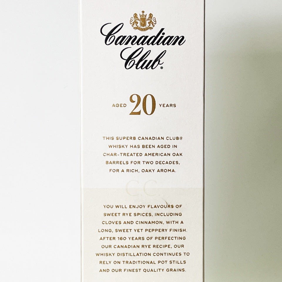 ウィスキー_カナダ／Canadian Club（カナディアン・クラブ） 20年 【正規輸入品】
