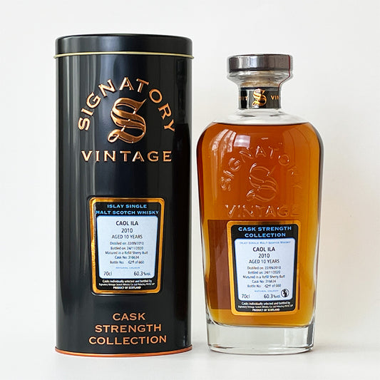 ウィスキー_アイラ／SIGNATORY VINTAGE CAOL ILA CASK STRENGTH COLLECTION（シグナトリー・ヴィンテージ・カリラ カスク・ストレングス・コレクション） 10年 2010 【正規輸入品】