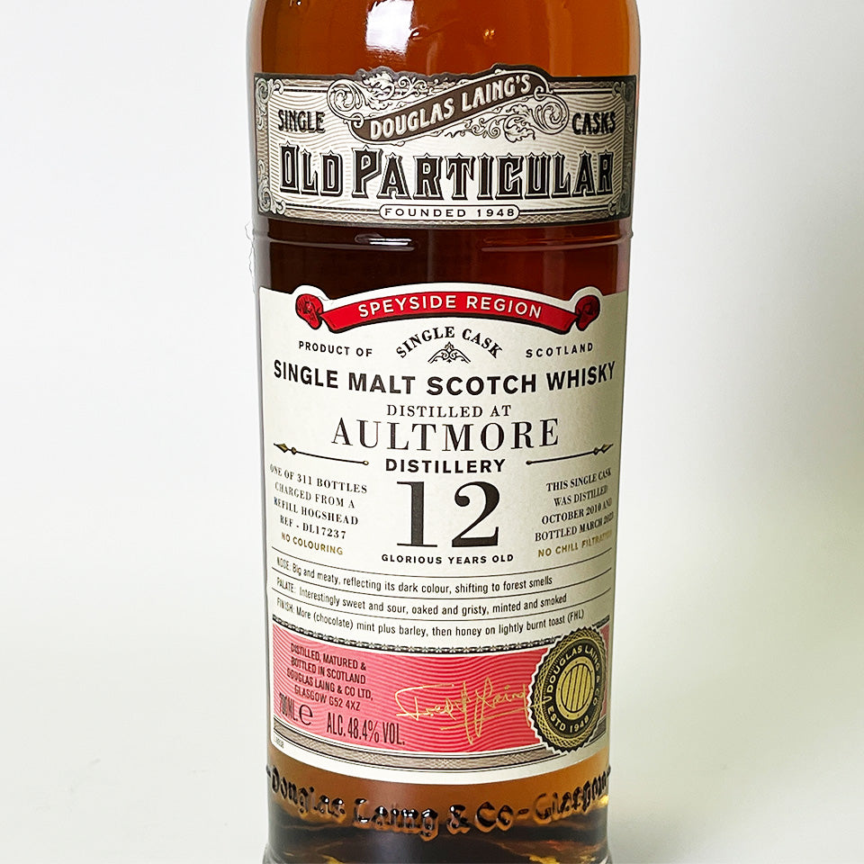 Speyside Whisky / OLD PARTICULAR AULTMORE SINGLE CASK 12 Year Old 2010 [Official Import]