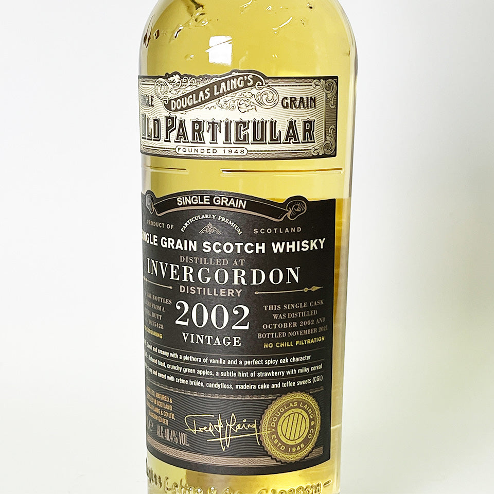 Highland Whisky / OLD PARTICULAR INVERGORDON SINGLE GRAIN (Old Particular Invergordon Single Cask) 2002 (Aged 19 Years) [Official Import]