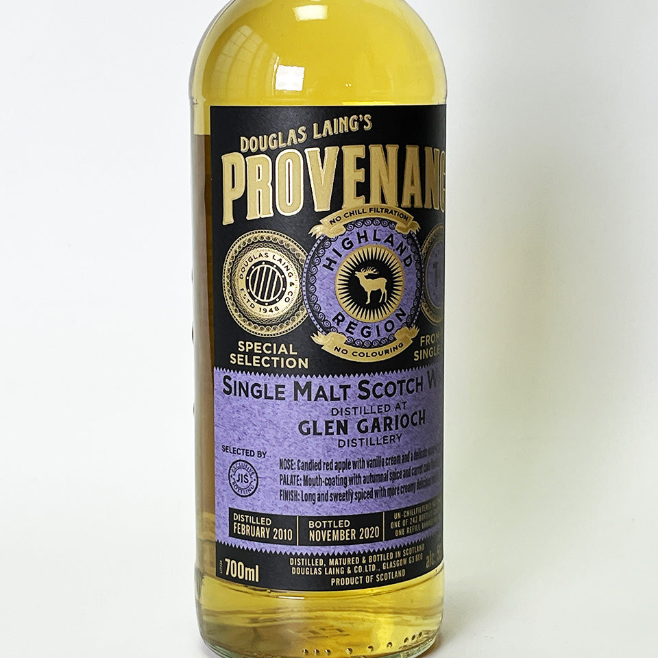 Highland Whisky / PROVENANCE CLEN GARIOCH SINGLE CASK CASK STRENGTH (Provenance Glen Garioch Single Cask Cask Strength) 10 Years Old 2010 [Official Import]