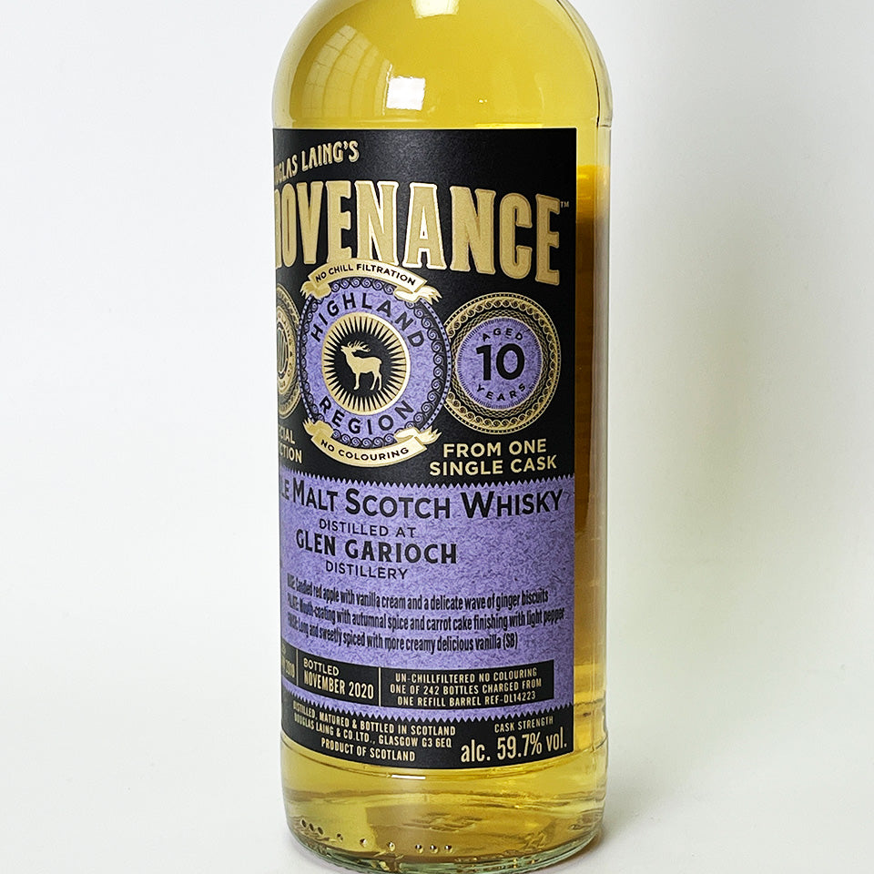 Highland Whisky / PROVENANCE CLEN GARIOCH SINGLE CASK CASK STRENGTH (Provenance Glen Garioch Single Cask Cask Strength) 10 Years Old 2010 [Official Import]
