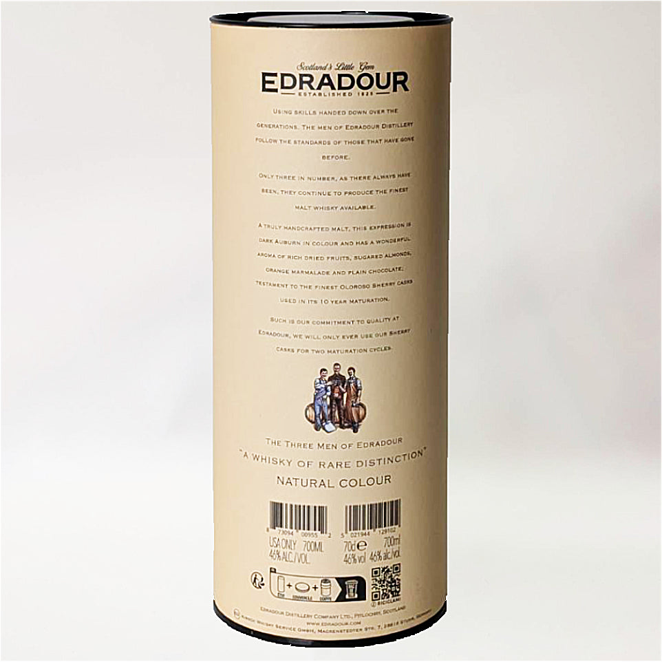 ウィスキー_ハイランド／EDRADOUR  Oloroso Sherry Casks（エドラダワー オロロソ・シェリー樽熟成）創業200周年記念 10年【正規輸入品】