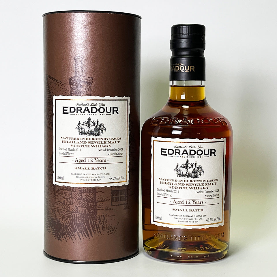 ウィスキー_ハイランド／EDRADOUR MATURED IN BURGANDY CASKS SMALL BATCH（エドラダワー 赤ワイン樽熟成）12年 2011【正規輸入品】