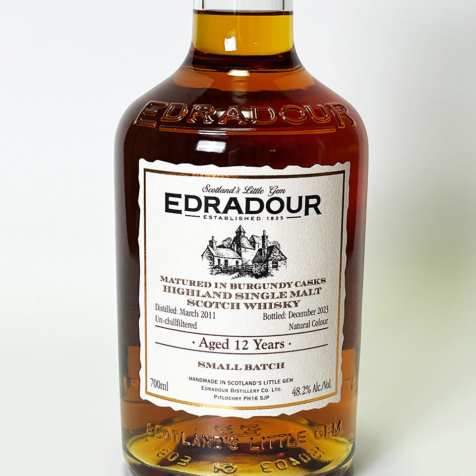 ウィスキー_ハイランド／EDRADOUR MATURED IN BURGANDY CASKS SMALL BATCH（エドラダワー 赤ワイン樽熟成）12年 2011【正規輸入品】