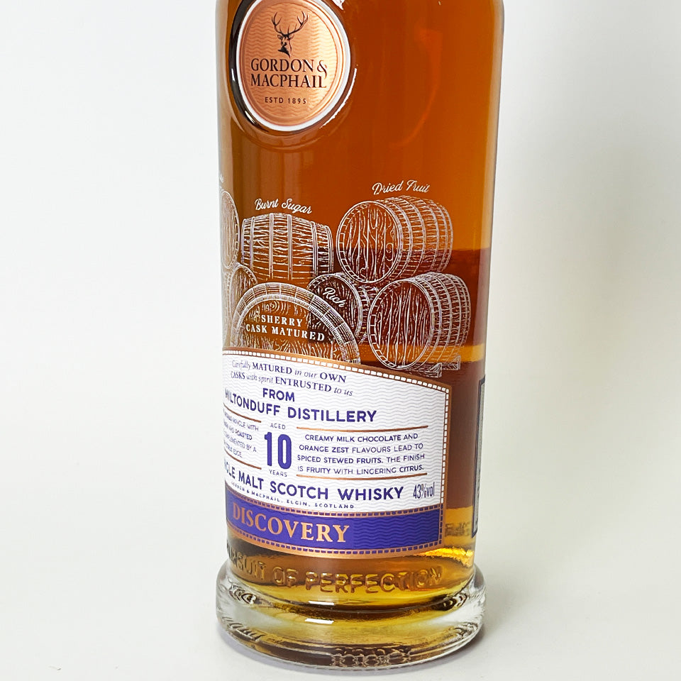 ウィスキー_スペイサイド／GORDON&MACPHAIL MILTONDUFF DISCOVERY（ゴードン＆マクファイル ミルトンダフ ディスカバリー）10年【正規輸入品】