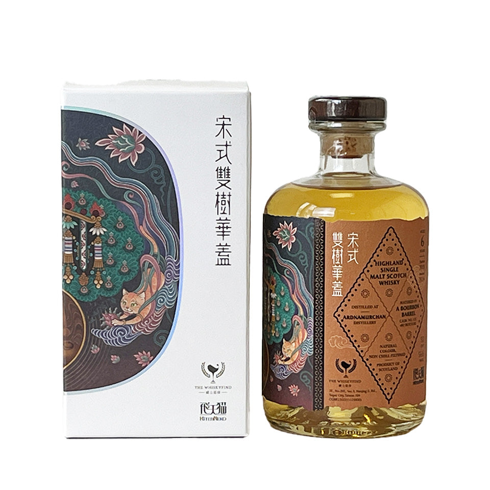 ウィスキー_ハイランド／THE WHISKYFIND 10ANNIVERSARY 飛天猫 （Hiten Neko）Ardnamurchan（ウイスキーファインド ひてんねこ アードナムルッカン）6年 2018【正規輸入品】