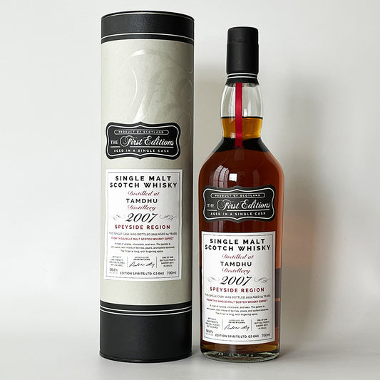 ウィスキー_スペイサイド／HUNTER LAING TAMDHU THE FIRST EDITIONS SINGLE CASK CASK STRENGTH（タムデュー ザ・ファースト・エディション シングル・カスク カスク・ストレングス）14年 2007【正規輸入品】