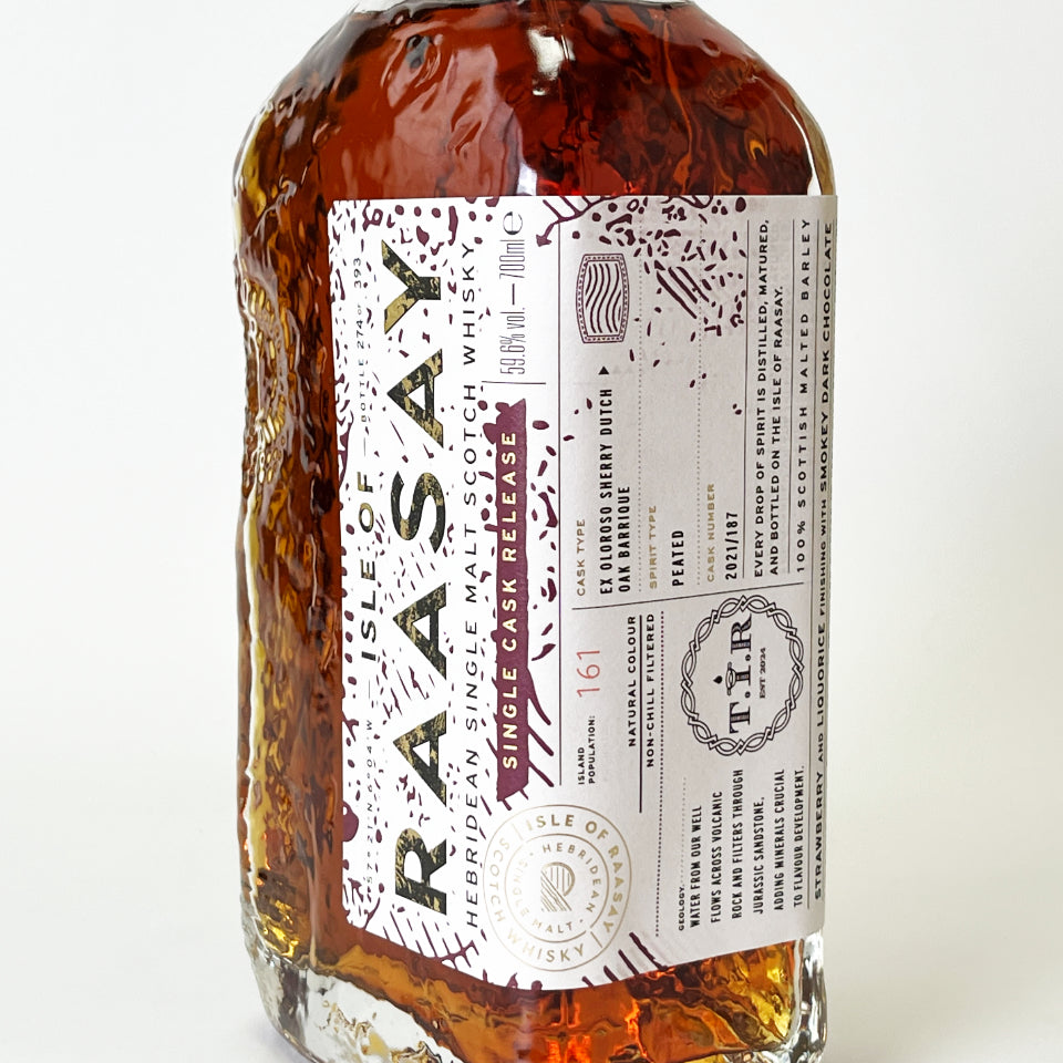 ウィスキー_アイランズ／ISLE OF RAASAY SINGLE CASK PEATED OLOROSO DUTCH OAK EXCLUSIVELY CHOSEN BY T.I.R　（アイル・オブ・ラッセイ ピーテッド オロロソ・ダッチオーク T.I.R）5年 2026【正規輸入品】