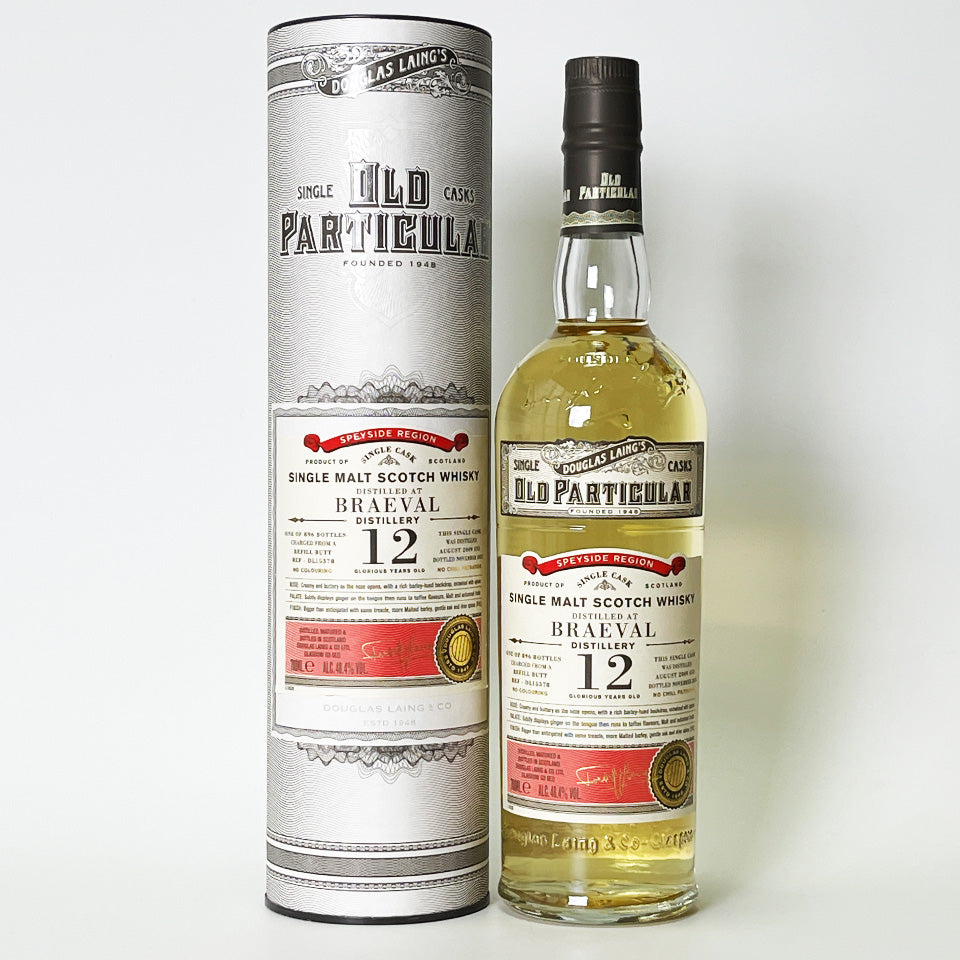 ウィスキー_スペイサイド／OLD PARTICULAR BRAEVAL SINGLE CASK CASK STRENGTH（オールド・パティキュラー ブレイヴァル シングル・カスク）12年 2009【正規輸入品】