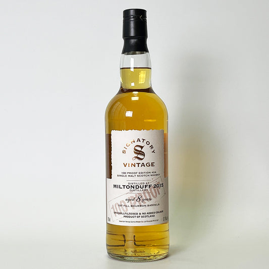 Speyside Whisky / SIGNATORY VINTAGE 100 PROOF EDITION MILTONDUFF 8 Year Old 2015 [Official Import]