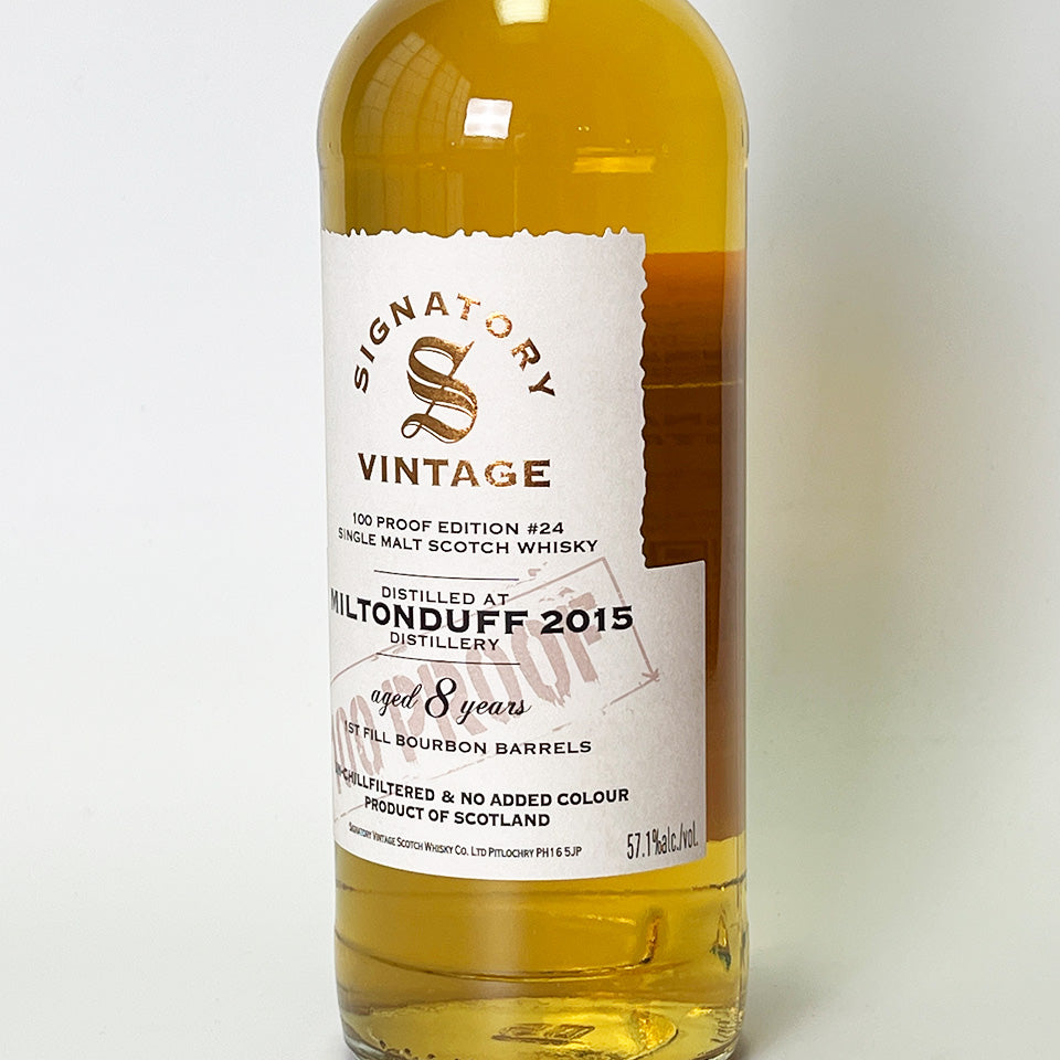 Speyside Whisky / SIGNATORY VINTAGE 100 PROOF EDITION MILTONDUFF 8 Year Old 2015 [Official Import]