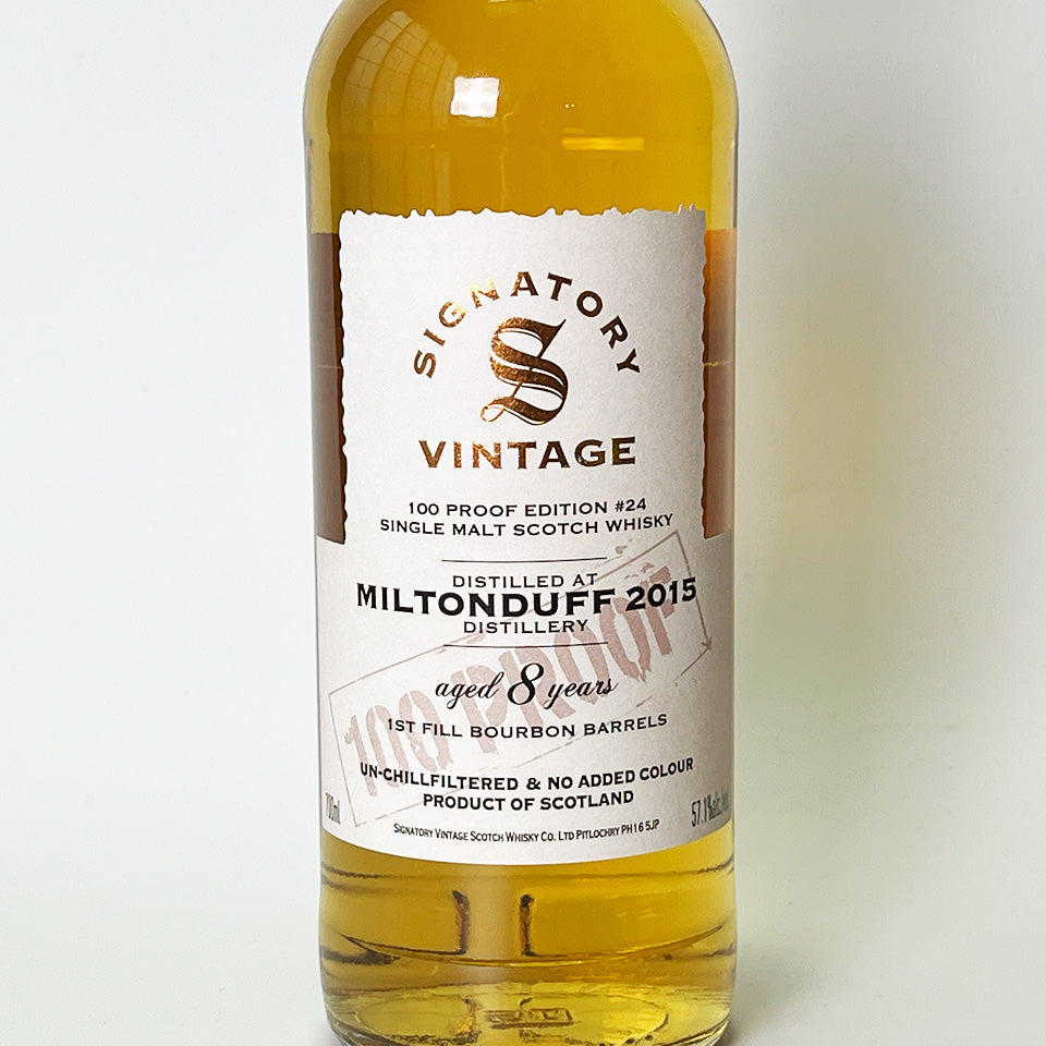 Speyside Whisky / SIGNATORY VINTAGE 100 PROOF EDITION MILTONDUFF 8 Year Old 2015 [Official Import]