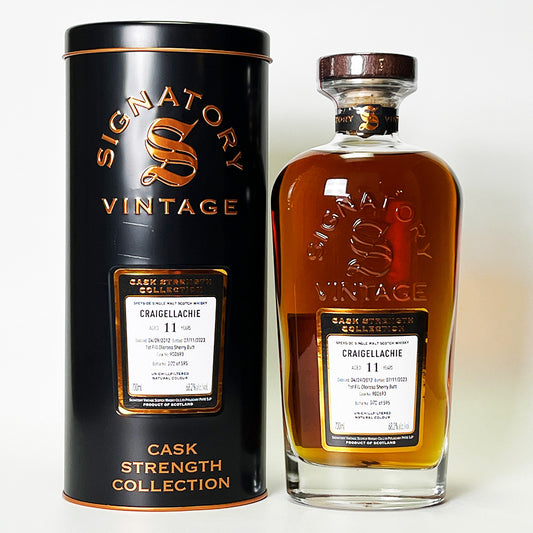 Speyside Whisky / SIGNATORY VINTAGE CRAIGELLACHIE CASK STRENGTH COLLECTION 11 Year Old 2012 [Official Import]