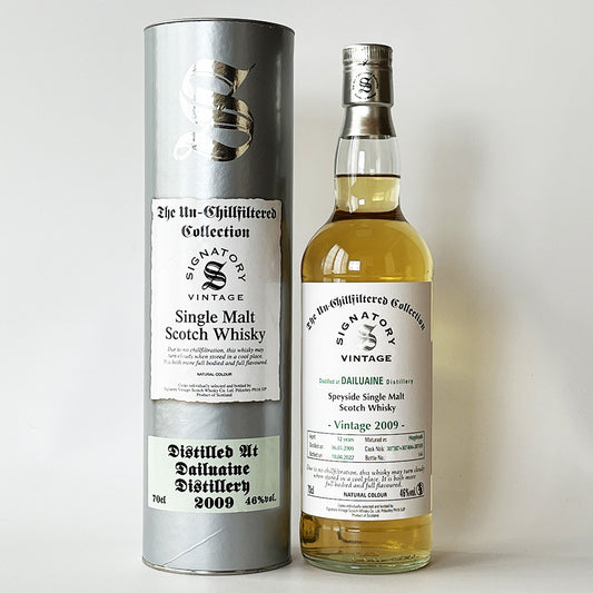 Speyside Whisky / SIGNATORY VINTAGE Un-Chillfiltered Collection DAILUAINE 12 Year Old 2009 [Official Import]