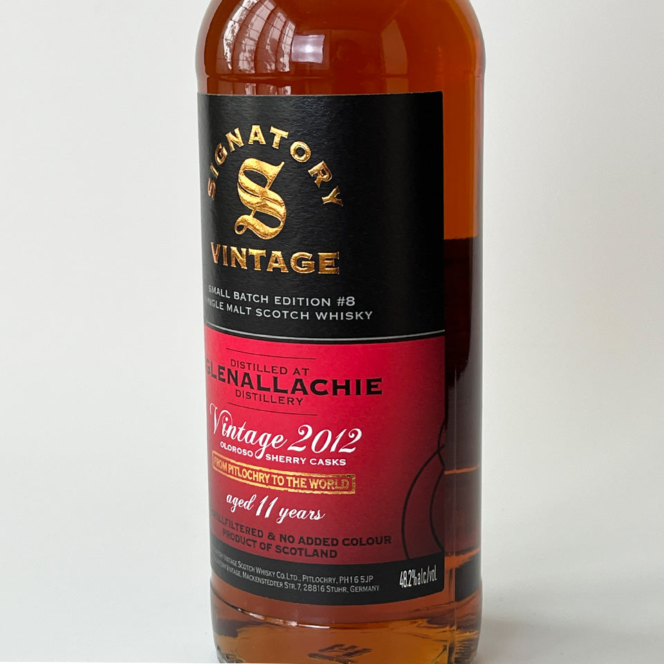 ウィスキー_スペイサイド／SIGNATORY VINTAGE SMALL BATCH EDITION GLENALLACHIE（シグナトリー・ヴィンテージ グレンアラヒー スモール・バッチ・エディション）11年 2012【正規輸入品】