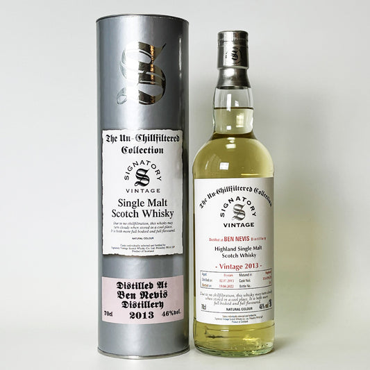 Highland Whisky / SIGNATORY VINTAGE Un-Chillfiltered Collection BEN NEVIS (SIGNATORY VINTAGE Ben Nevis Un-Chillfiltered Collection) 8 Year Old 2013 [Official Import]