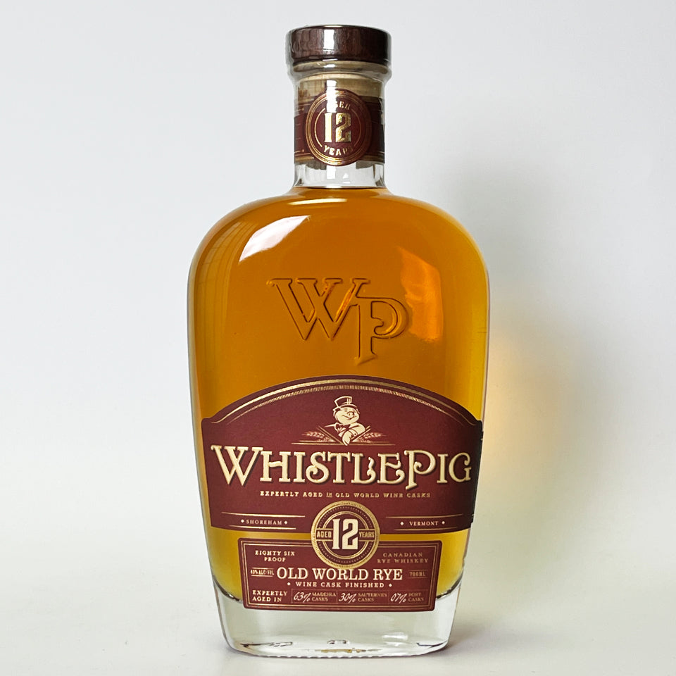 ウィスキー_カナダ／WHISTLEPIG OLD WORLD RYE WINE CASK FINISH（ホイッスルピッグ オールド・ワールド ライ ワイン樽フィニッシュ）12年