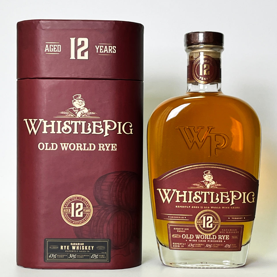 ウィスキー_カナダ／WHISTLEPIG OLD WORLD RYE WINE CASK FINISH（ホイッスルピッグ オールド・ワールド ライ ワイン樽フィニッシュ）12年